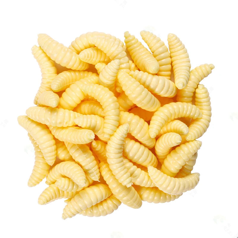 Isca Artificial de Silicone Macia com Cheiro de Larva