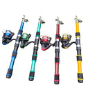 Kit Completo de Pesca – Vara Telescópica, Molinete, Isca, Linha, Caixa e Bolsa de Transporte