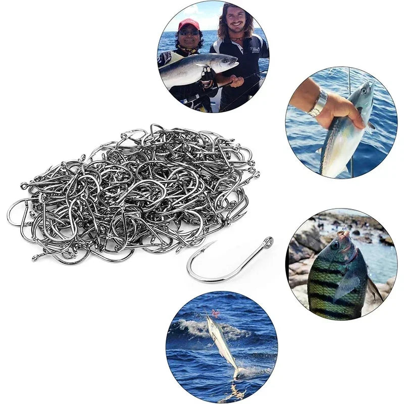 Anzóis de pesca em aço carbono