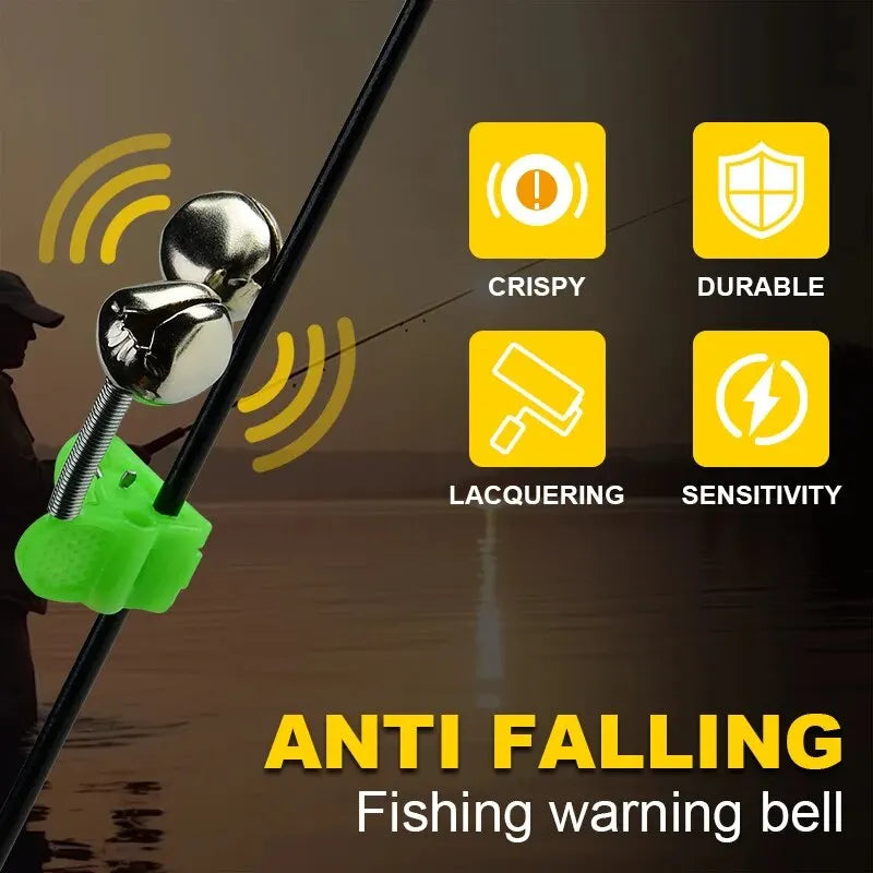 Kit com 5 Sinos de Alarme para Fisgadas de Peixe