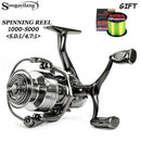 Molinete de Pesca Sougayilang 1000–5000 Series – Dupla Manivela, Drag 10kg