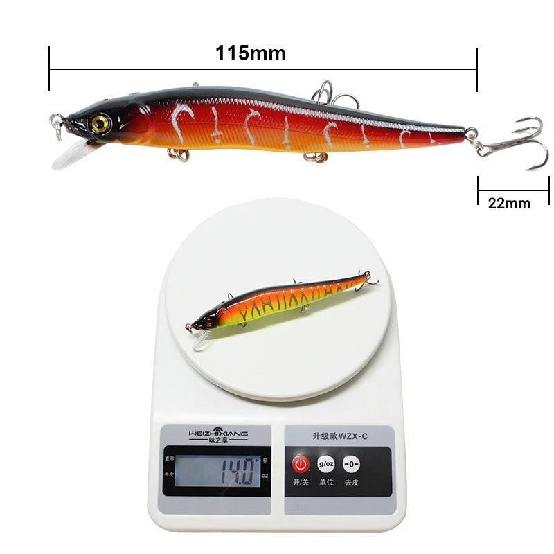 Isca Artificial Biônica 11,5 cm / 14 g com Olhos 3D