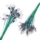 Chicote de Aço com Snaps Rotativos – Resistência e Segurança para Sua Pescaria