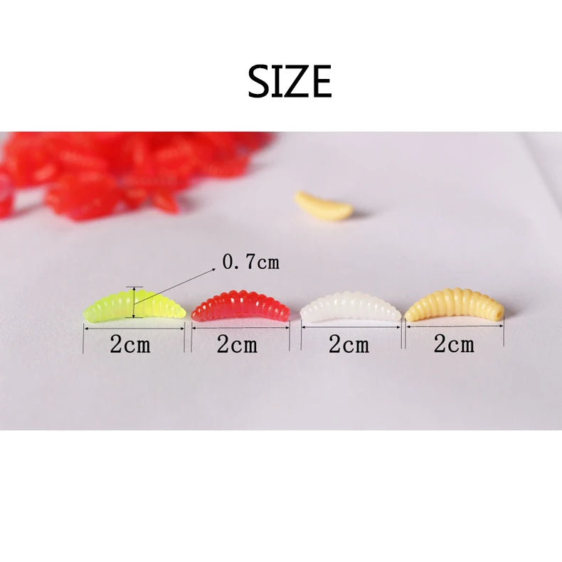 Isca Artificial de Silicone Macia com Cheiro de Larva