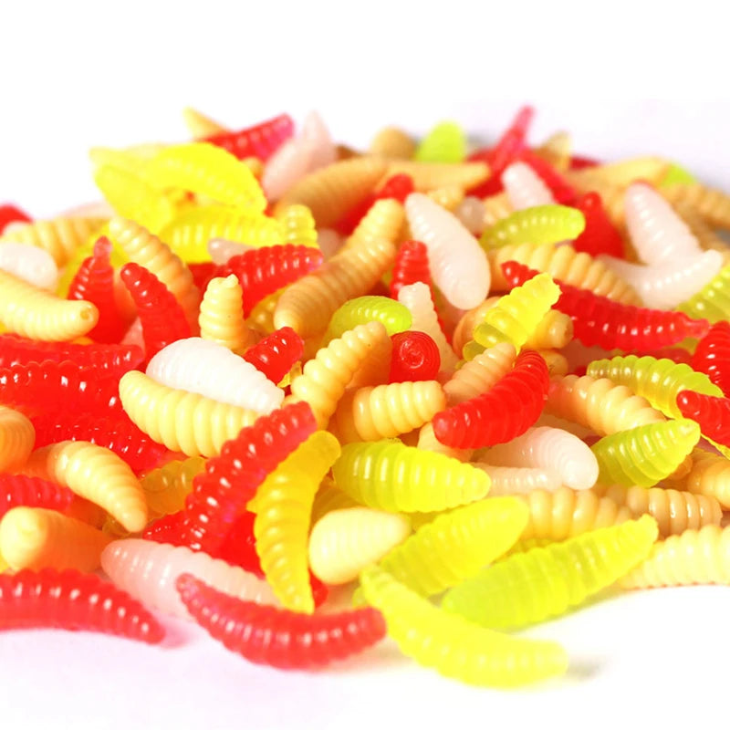 Isca Artificial de Silicone Macia com Cheiro de Larva