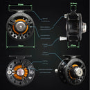 Carretilha/Molinete de Fly Fishing 75mm – Alumínio CNC