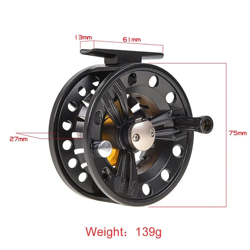Carretilha/Molinete de Fly Fishing 75mm – Alumínio CNC