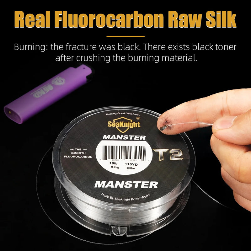 Linha de Pesca MANSTER T2 Série Fluorocarbono 100M