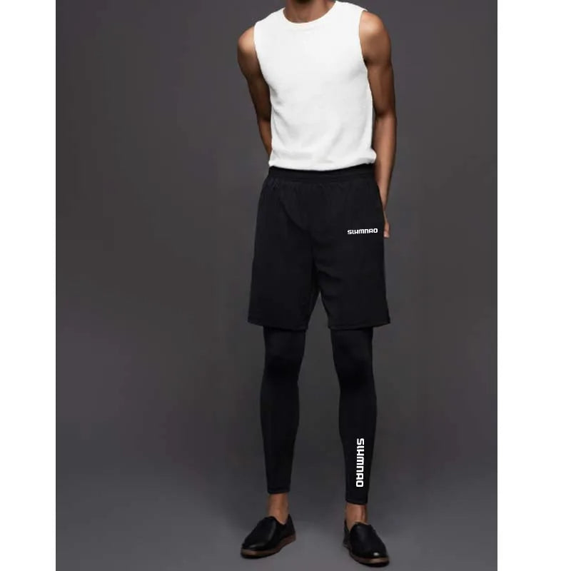 Calça Masculina Outdoor 2025 – Secagem Rápida, Elástica e Respirável para Pesca, Ciclismo, Corrida e Trilhas