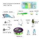 Kit Completo de Pesca – Vara Telescópica, Molinete, Isca, Linha, Caixa e Bolsa de Transporte