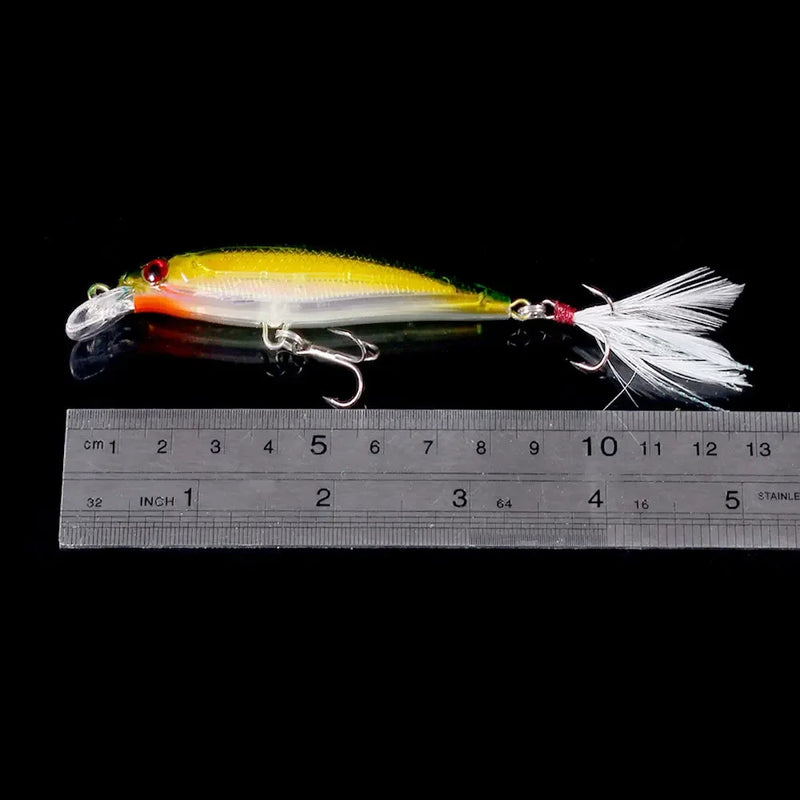 Isca de pesca artificial Laser Minnow 10/5 peças